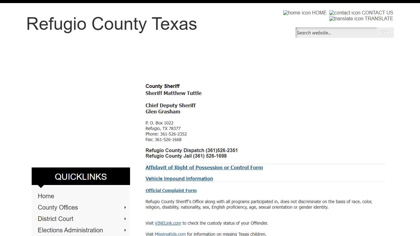 Refugio County, Texas